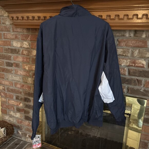 holloway windbreaker Blue & White Golfing V-neck Size Large New - Picture 3 of 8